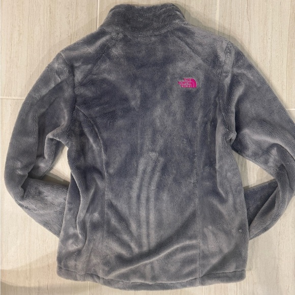 The North Face Outdoor Jacket Fleece Grey Womens Zip - Size: Medium - Picture 4 of 4